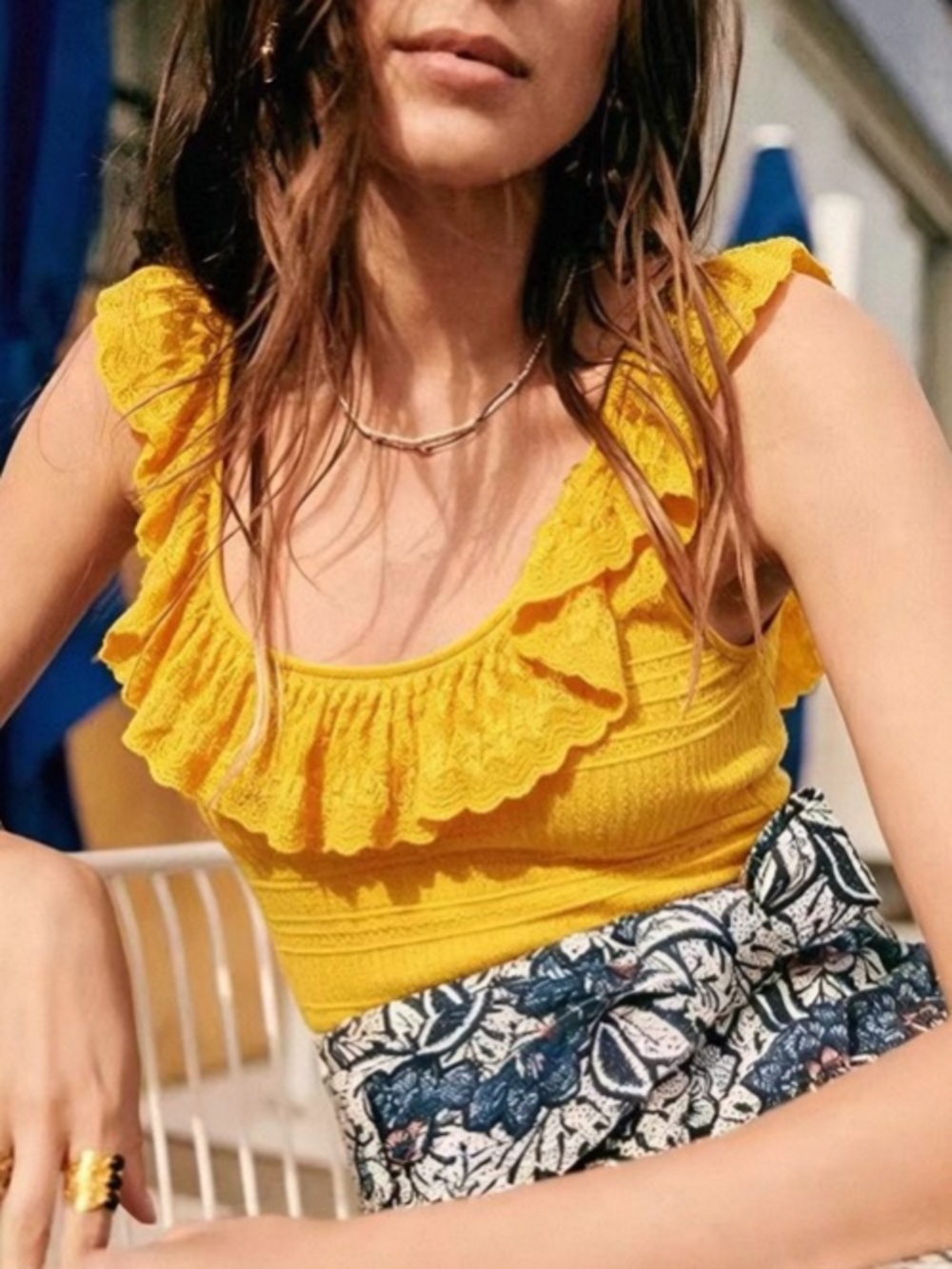 Sezane Lina Knit Top